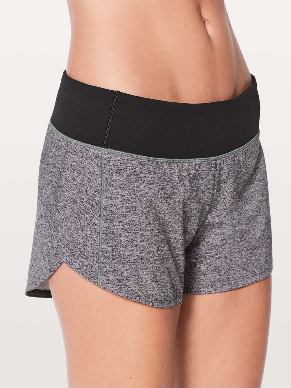Lululemon Speed Up Short 4” Tall 
Heather Lux Multi Black/Black Size 4T